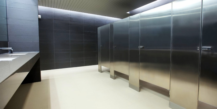 Modelos de Mamparas Sanilock para Sanitarios Públicos